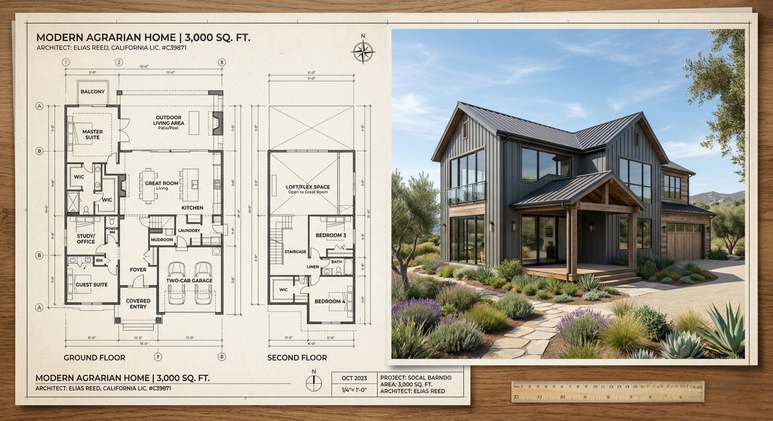 The Homestead — Modern Barndominium style home