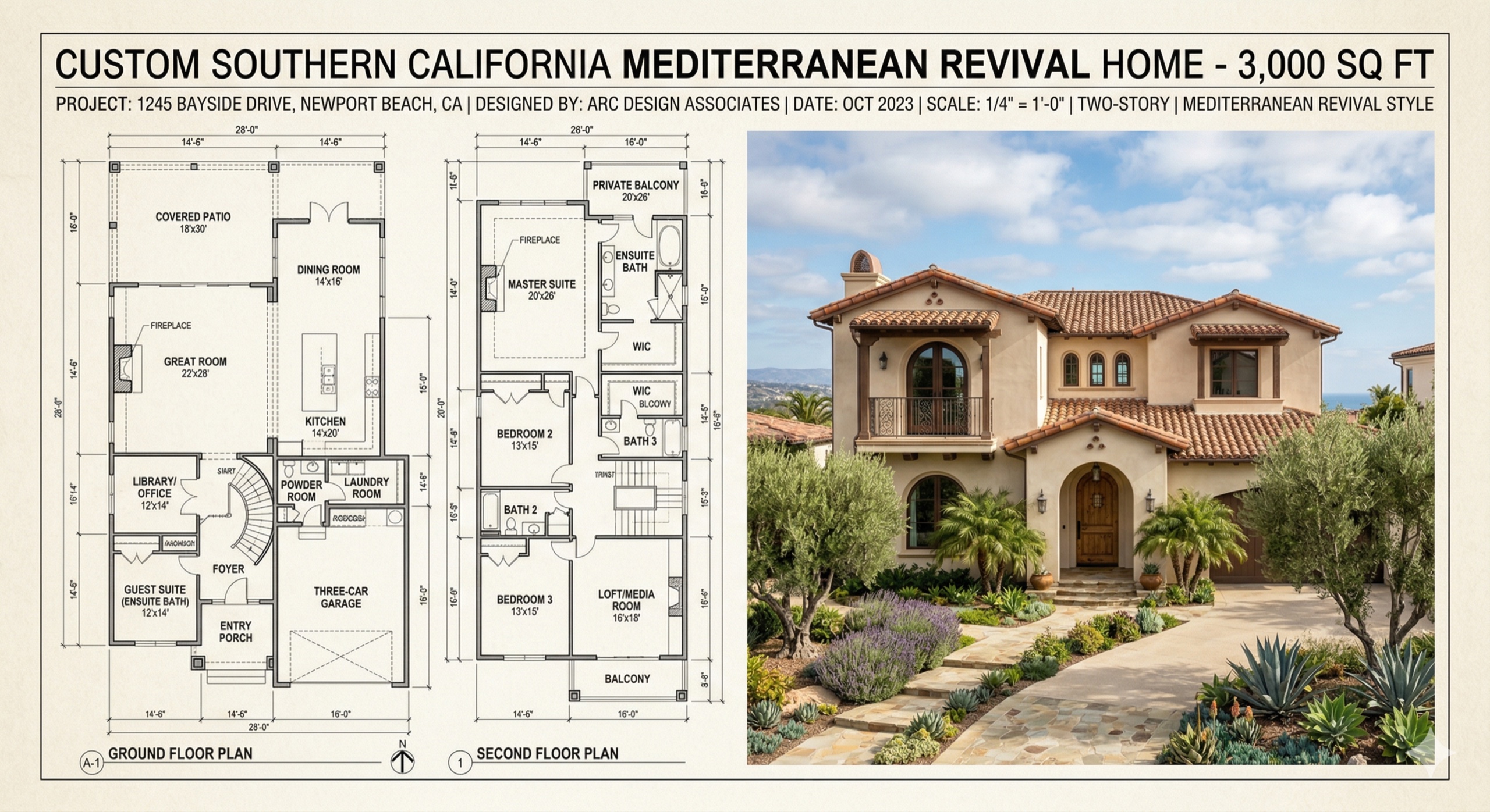 Villa Cielo — Mediterranean style home