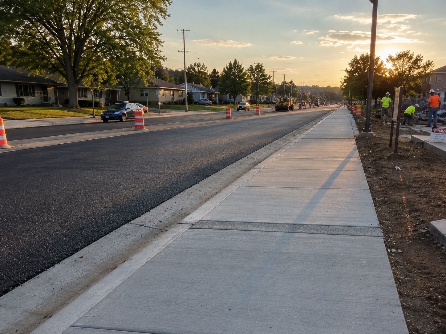 Asphalt paving and concrete work